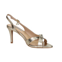 Miabelle Mujer Sandalia con tacón MB1151 Platino