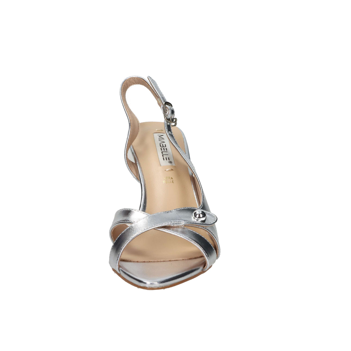 Miabelle Damen Sandale mit Absatz MB1151 Silber