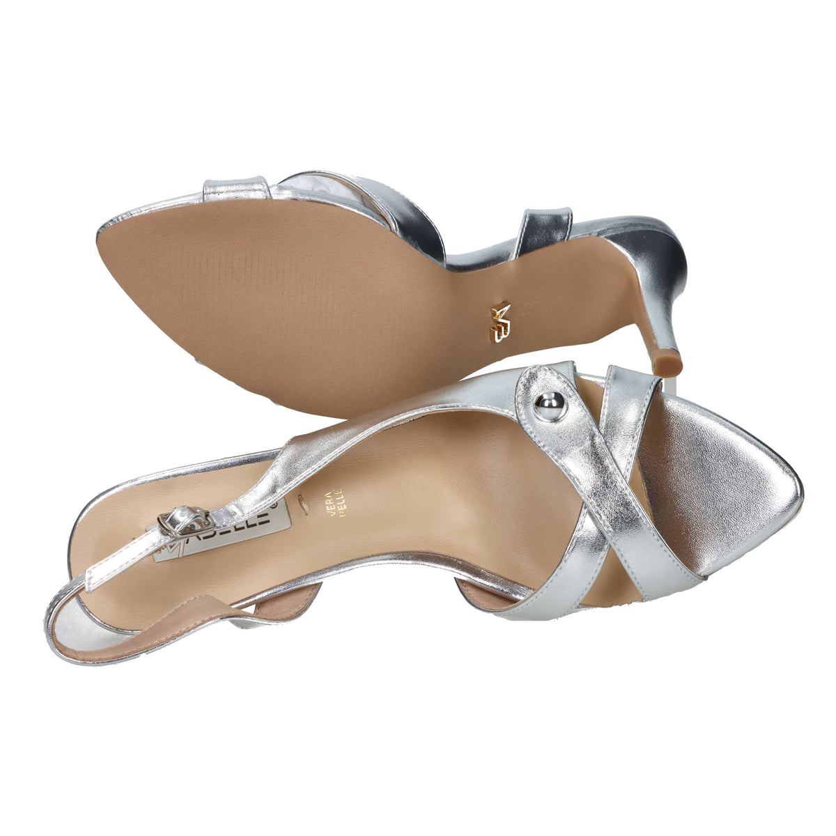 Miabelle Damen Sandale mit Absatz MB1151 Silber