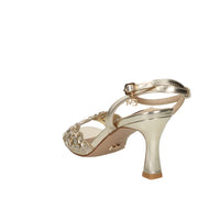 Miabelle Mujer Sandalia con tacón MB141 Platino