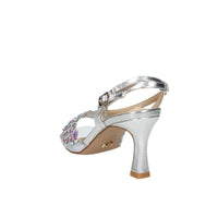 Miabelle Damen Sandale mit Absatz MB141 Silber