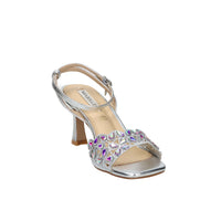 Miabelle Damen Sandale mit Absatz MB141 Silber