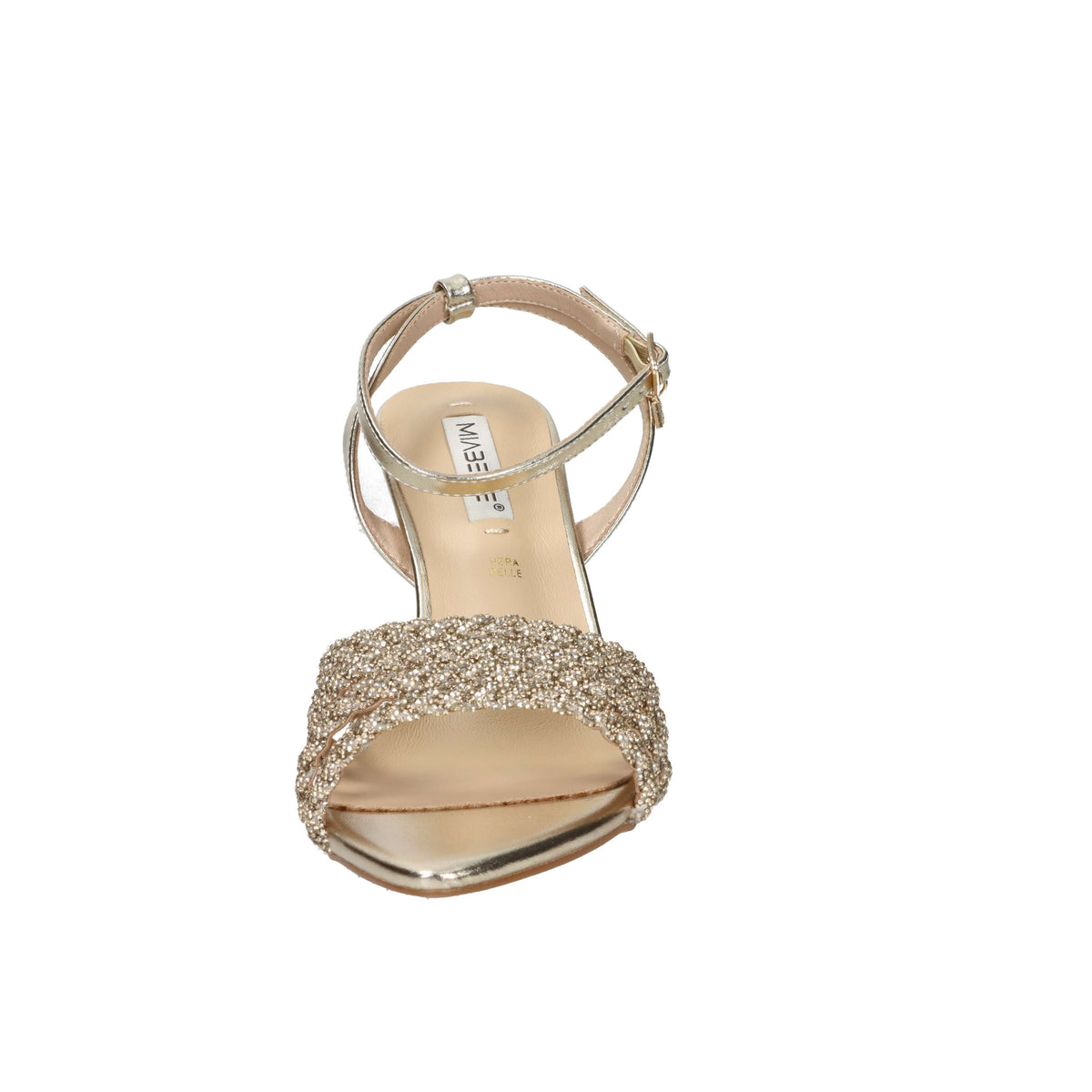 Miabelle Damen Sandale mit Absatz MB1153 Platin