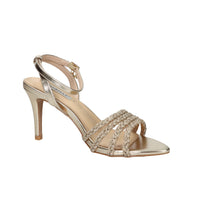 Miabelle Damen Sandale mit Absatz MB1153 Platin