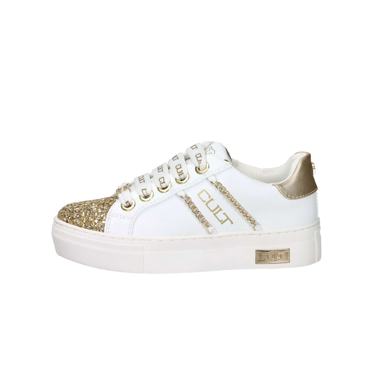Cult Filles Baskets T-503 Blanc/Or