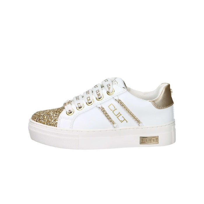Cult Filles Baskets T-503 Blanc/Or