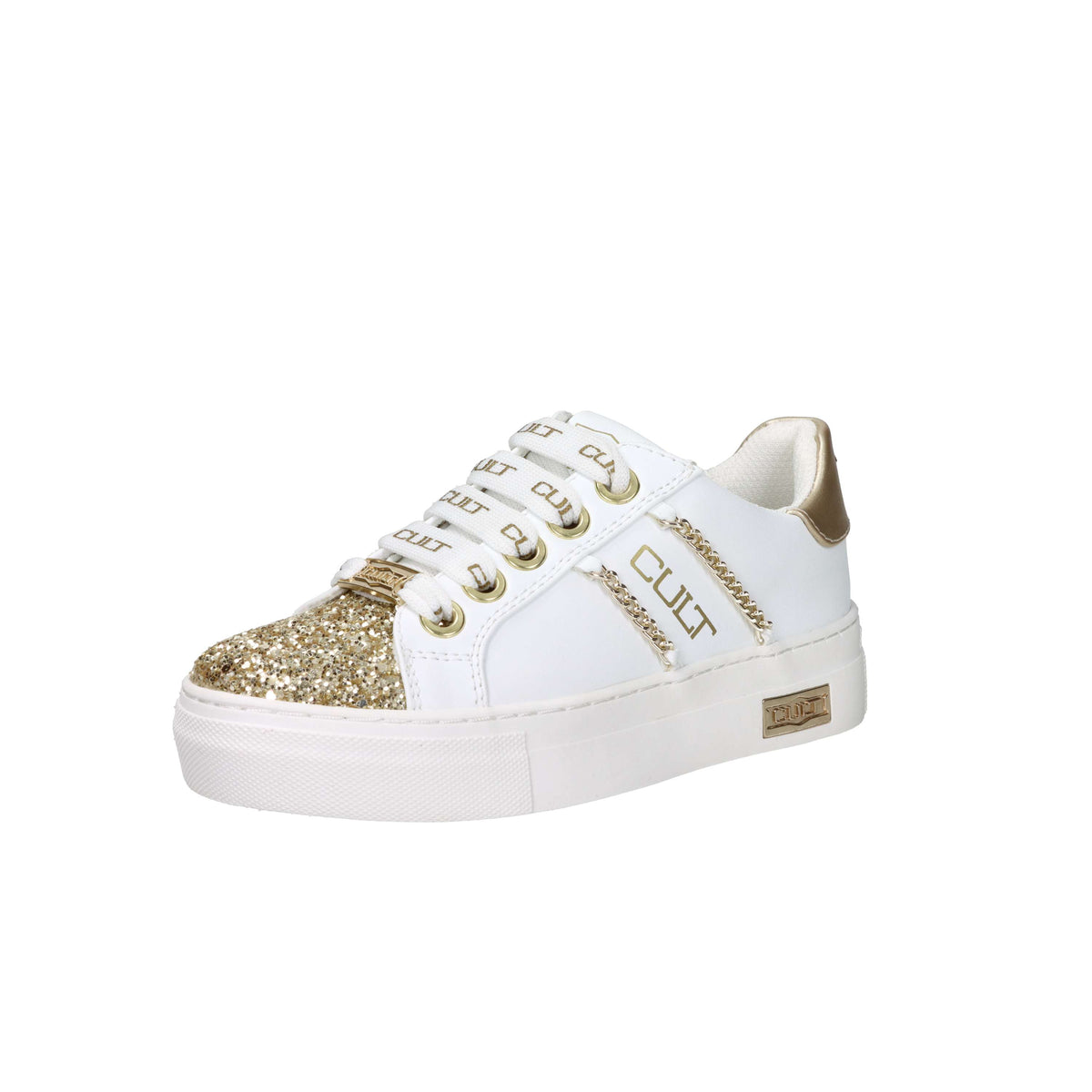 Cult Filles Baskets T-503 Blanc/Or