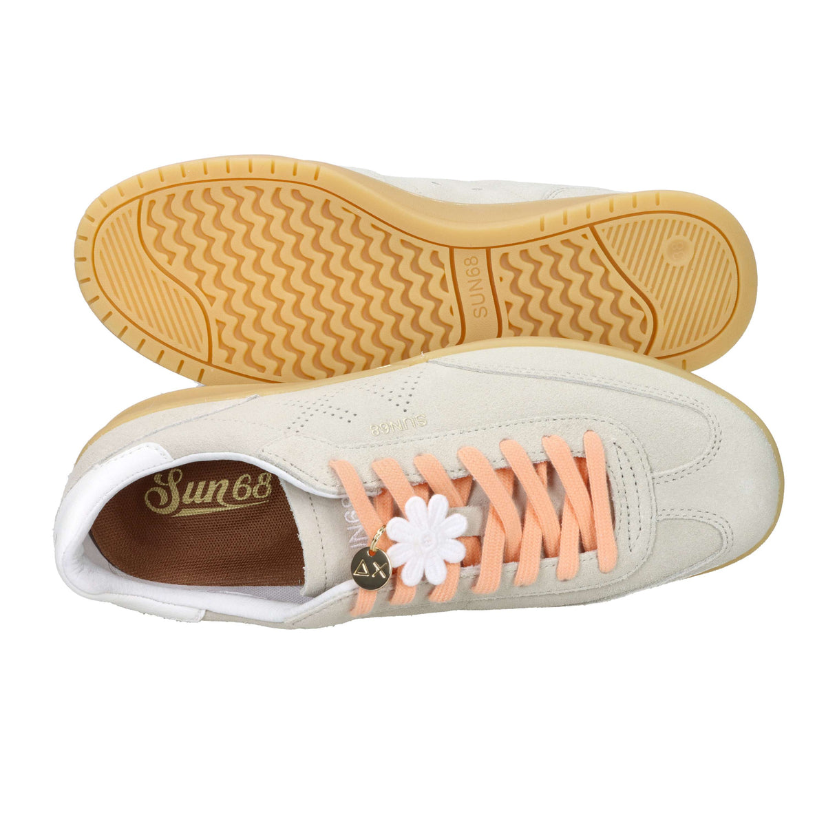 Sun68 Femme Baskets Z36248 Crème