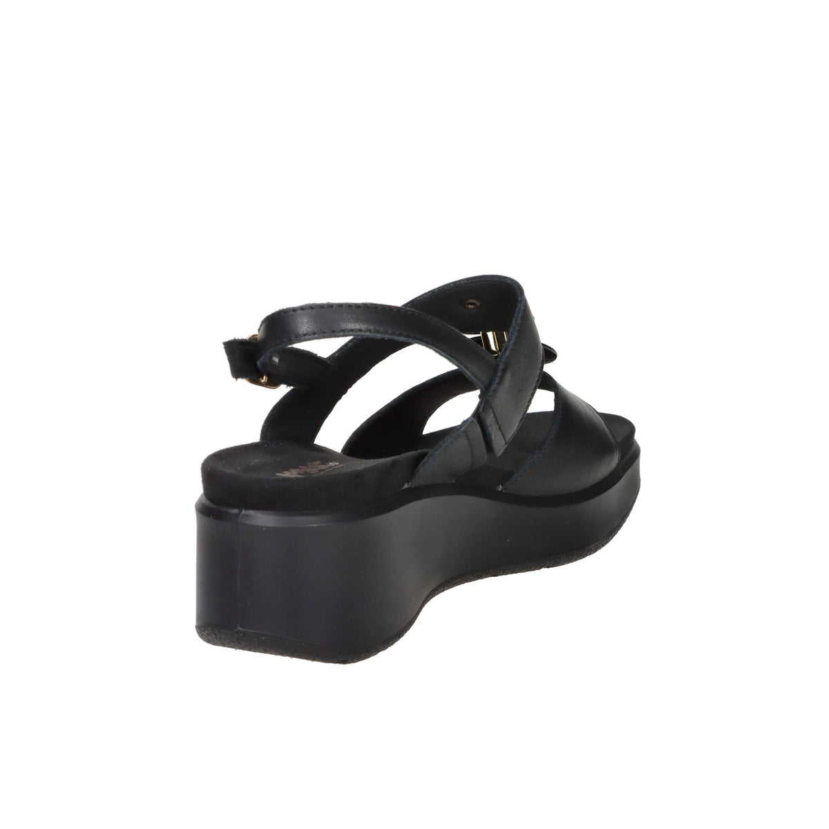 Imac Donna Sandalo con zeppa 109020 Nero