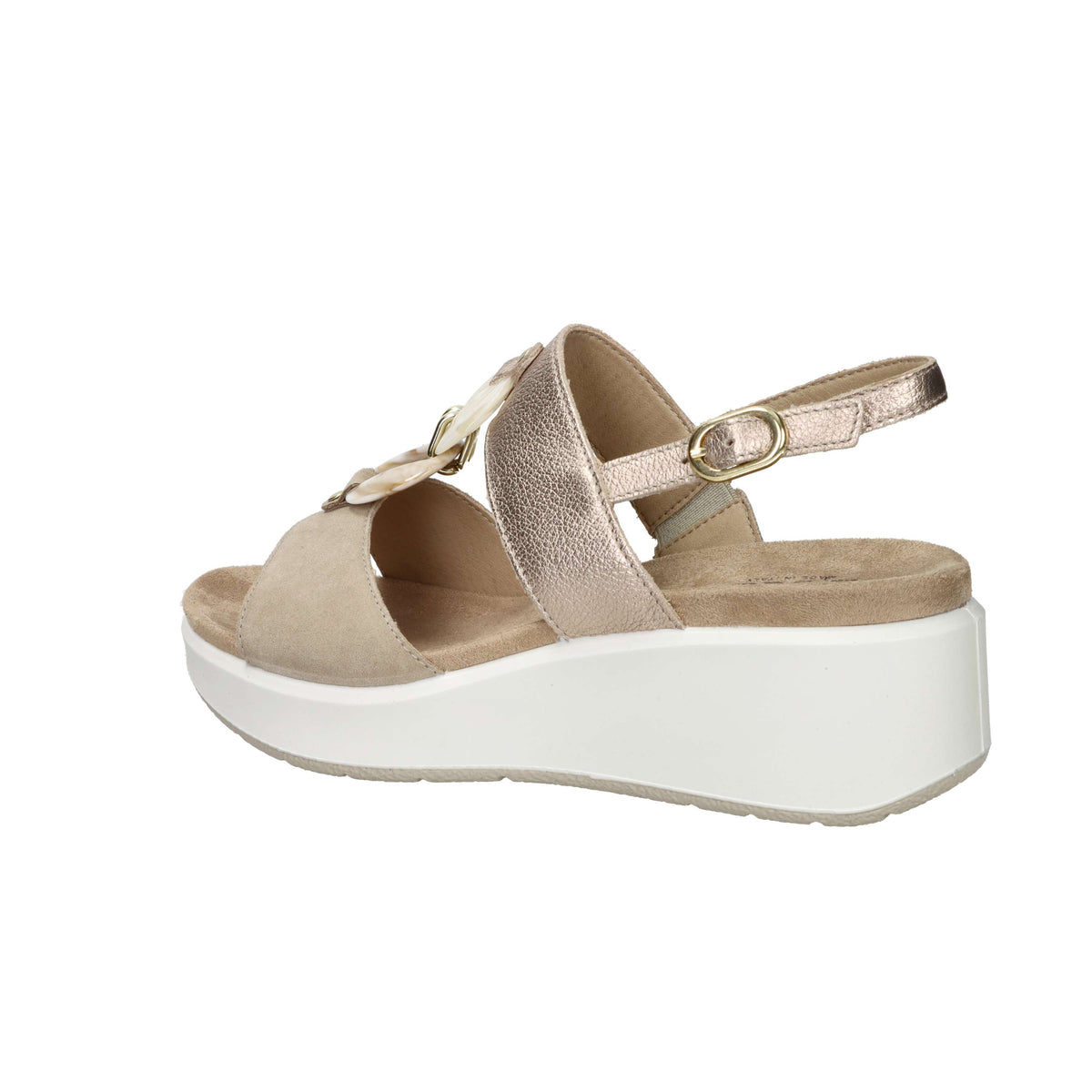 Imac Women's Wedge Sandal 109021 Beige/Gold