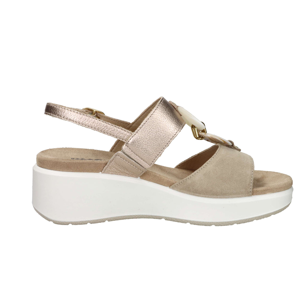 Imac Women's Wedge Sandal 109021 Beige/Gold