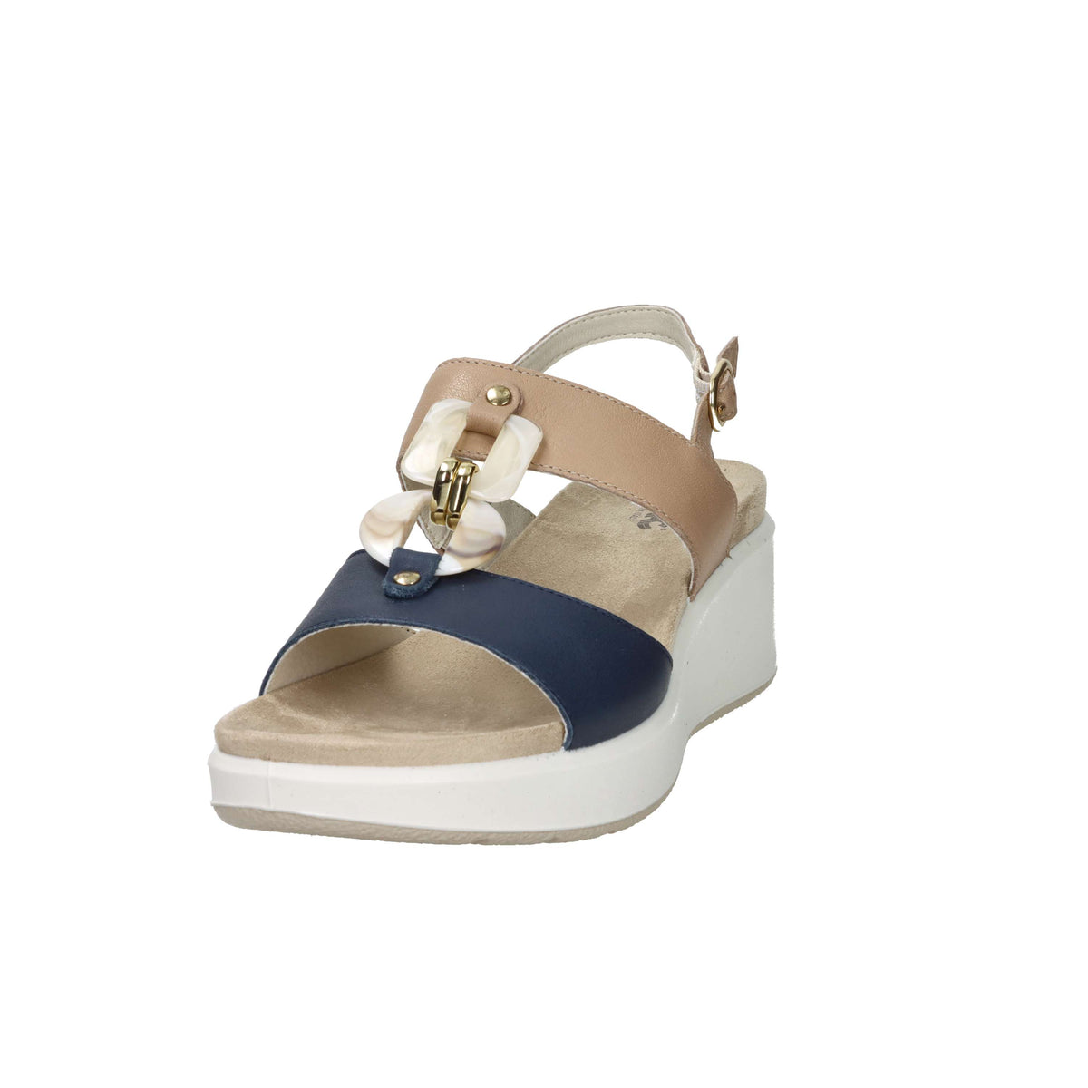Imac Women's Wedge Sandal 109020 Beige/Blue