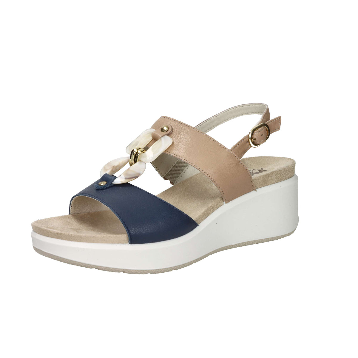 Imac Women's Wedge Sandal 109020 Beige/Blue
