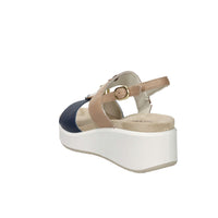 Imac Women's Wedge Sandal 109020 Beige/Blue