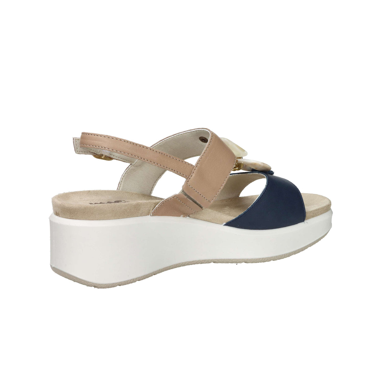 Imac Women's Wedge Sandal 109020 Beige/Blue
