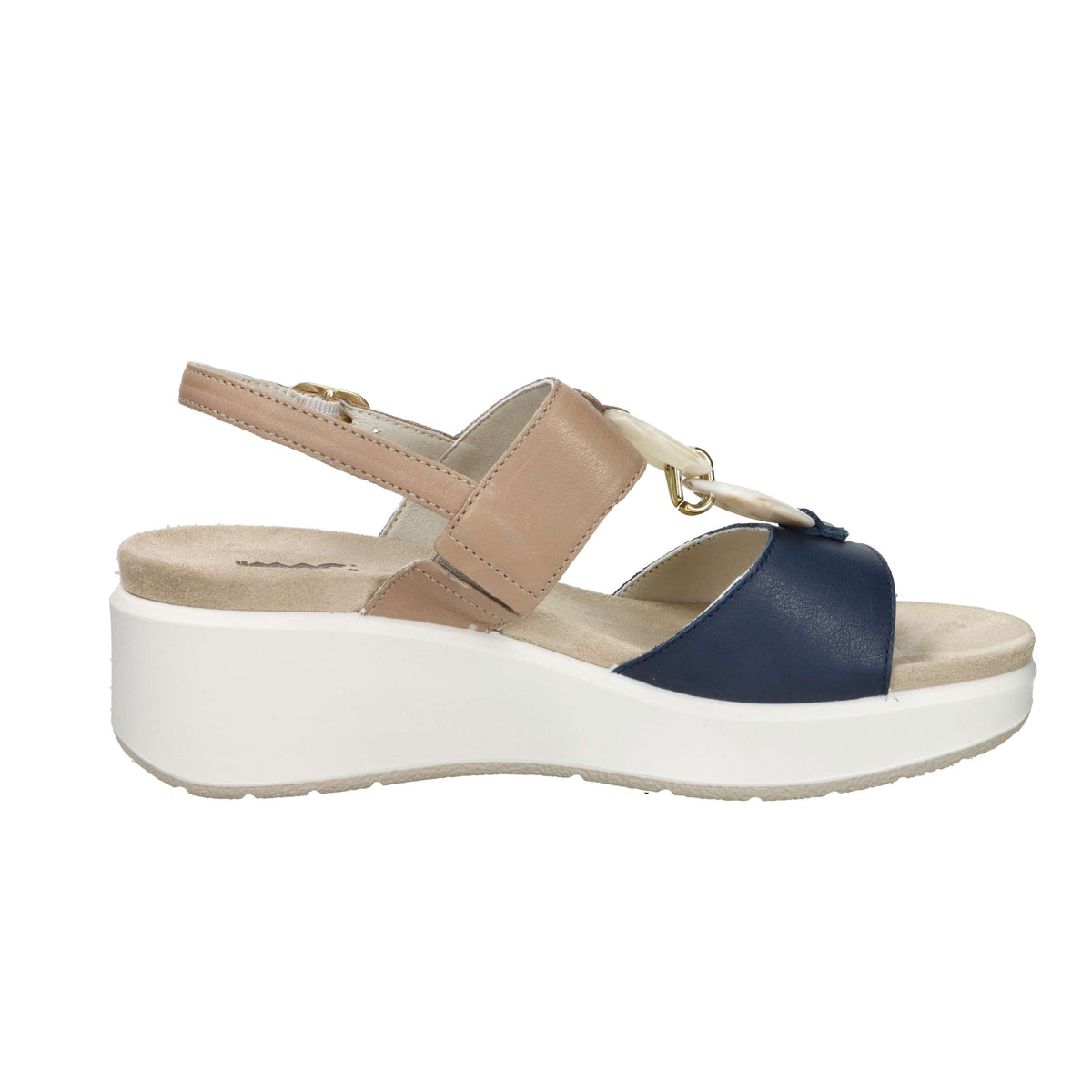 Imac Women's Wedge Sandal 109020 Beige/Blue