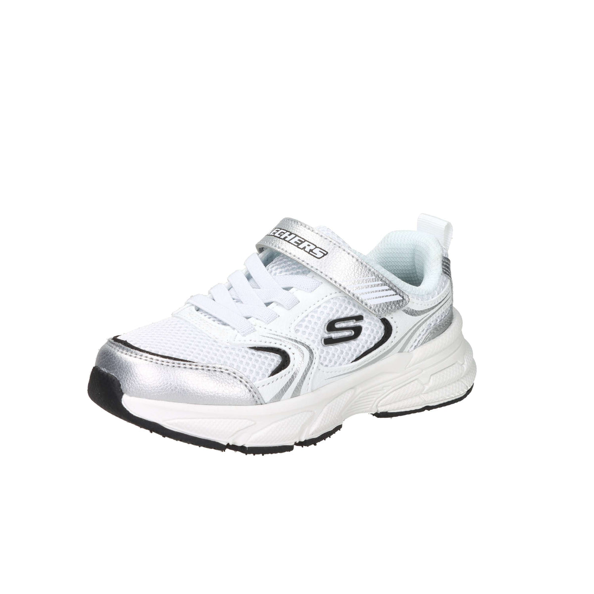 Skechers Garçons Baskets 303692L Blanc/Argent