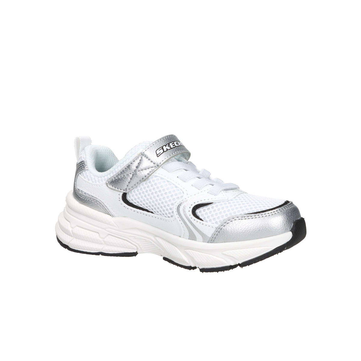 Skechers Garçons Baskets 303692L Blanc/Argent