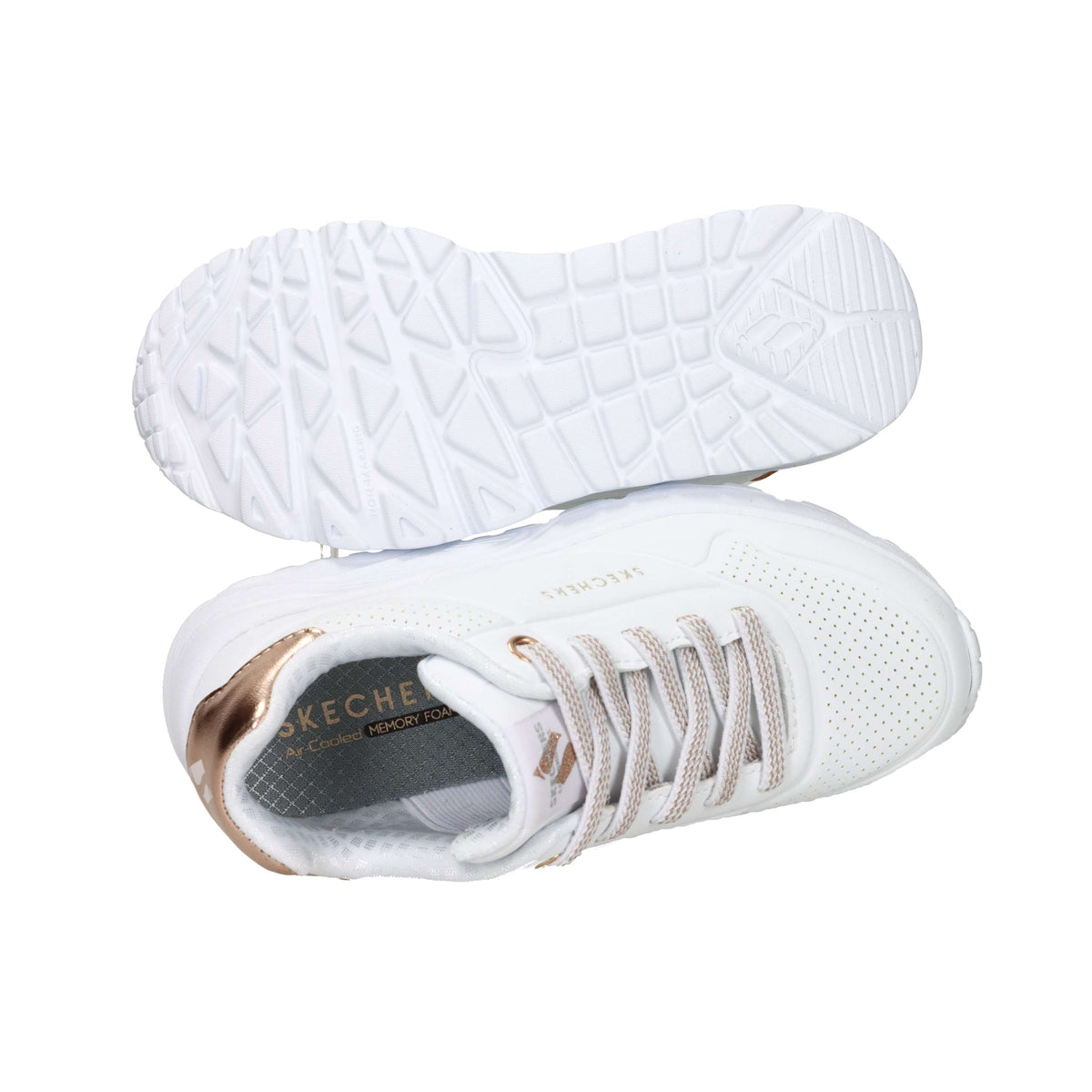 Skechers Bambine e ragazze Sneakers 310384L Bianco/Rame