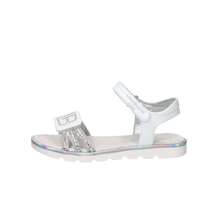 Laura Biagiotti Love Bambine e ragazze Sandalo 9881 Bianco/Argento