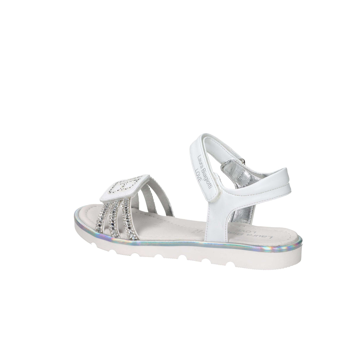 Laura Biagiotti Love Bambine e ragazze Sandalo 9881 Bianco/Argento