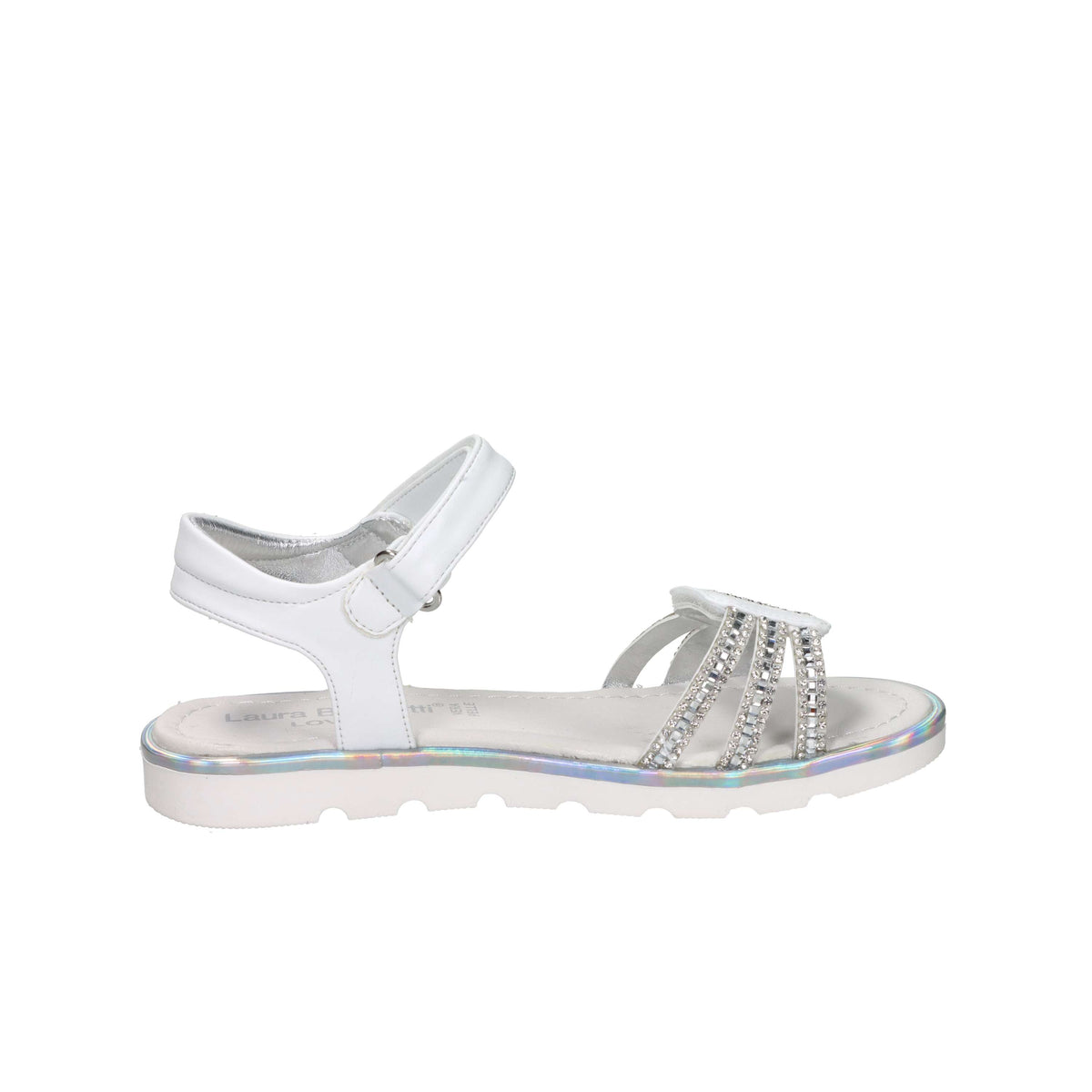 Laura Biagiotti Love Bambine e ragazze Sandalo 9881 Bianco/Argento