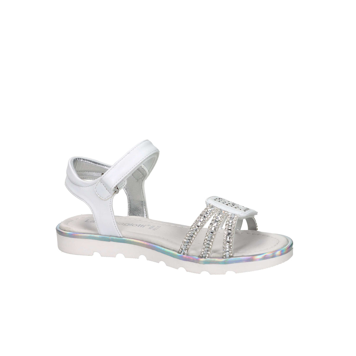 Laura Biagiotti Love Bambine e ragazze Sandalo 9881 Bianco/Argento