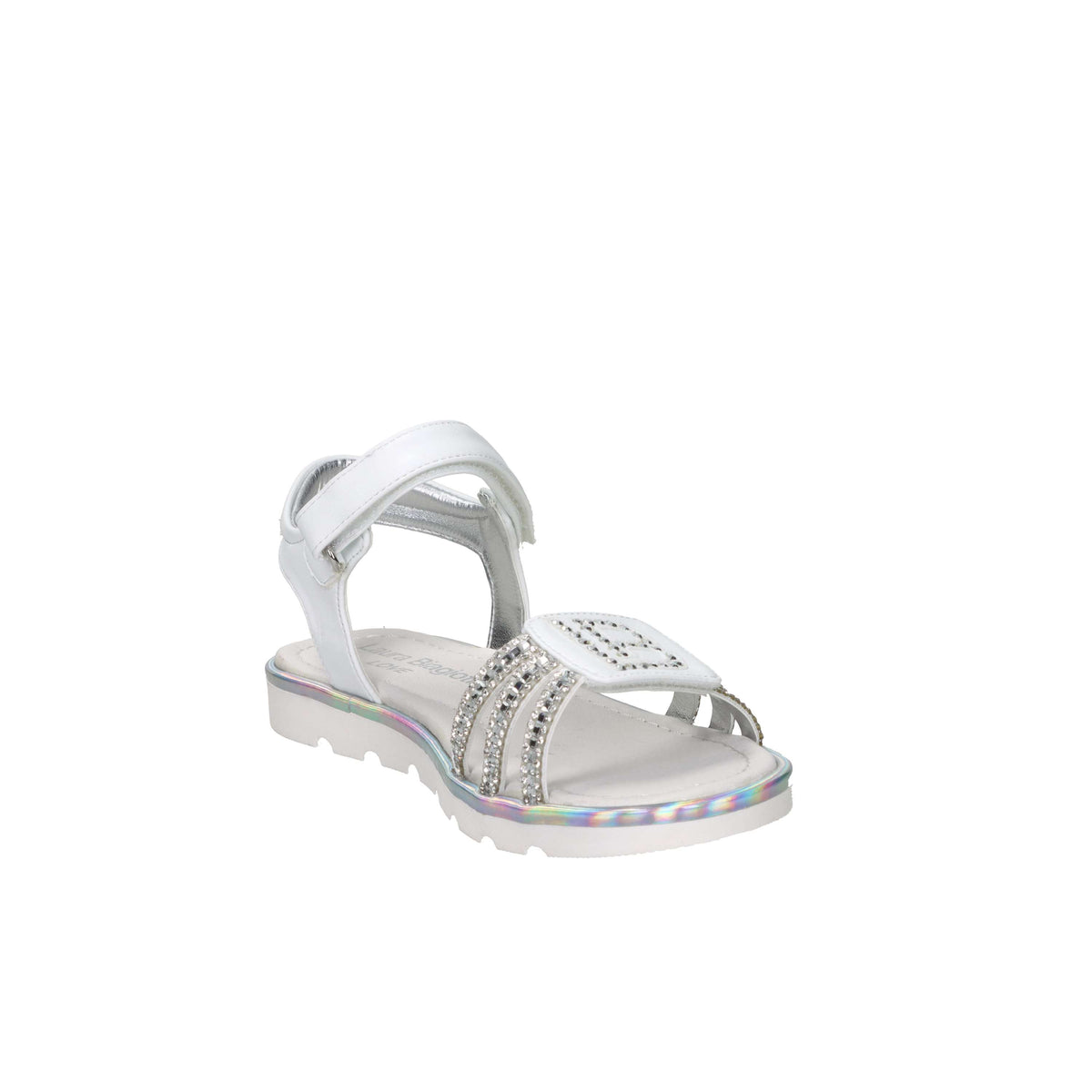 Laura Biagiotti Love Bambine e ragazze Sandalo 9881 Bianco/Argento