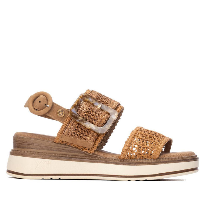 Xti Femme Sandale compensée 145241 Cuir