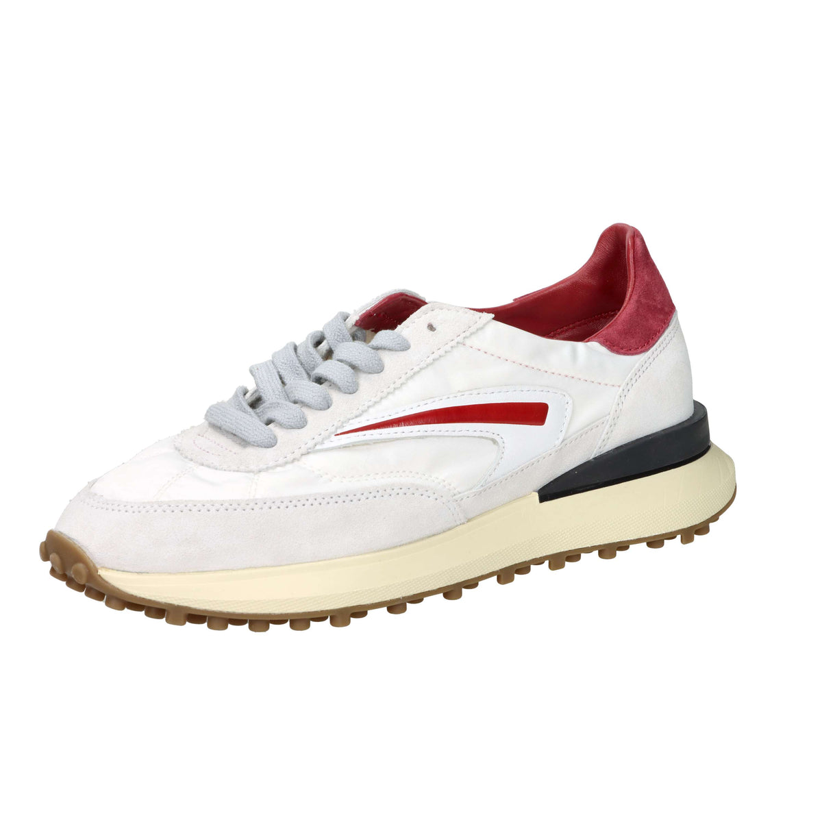 D.A.T.E. Men's Sneakers M441-AT-NY-WX White/Burgundy