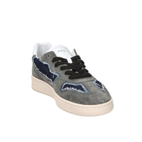 D.A.T.E. Homme Baskets M441-CI-TX-BL Bleu/Gris