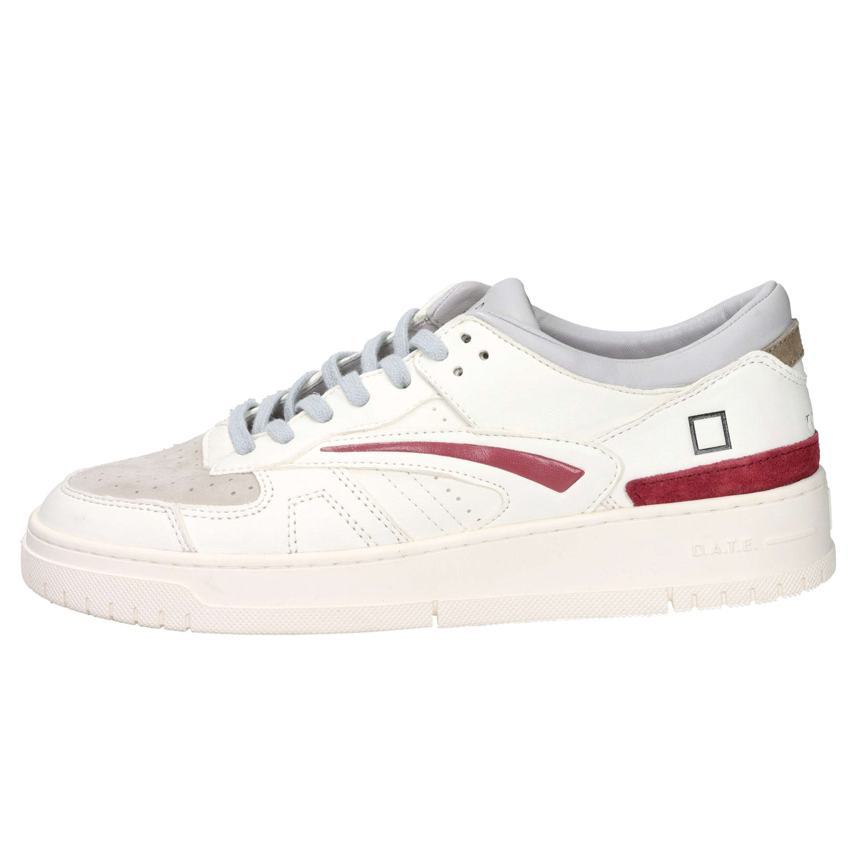 D.A.T.E. Men's Sneakers M441-TO-SF-WX White/Burgundy