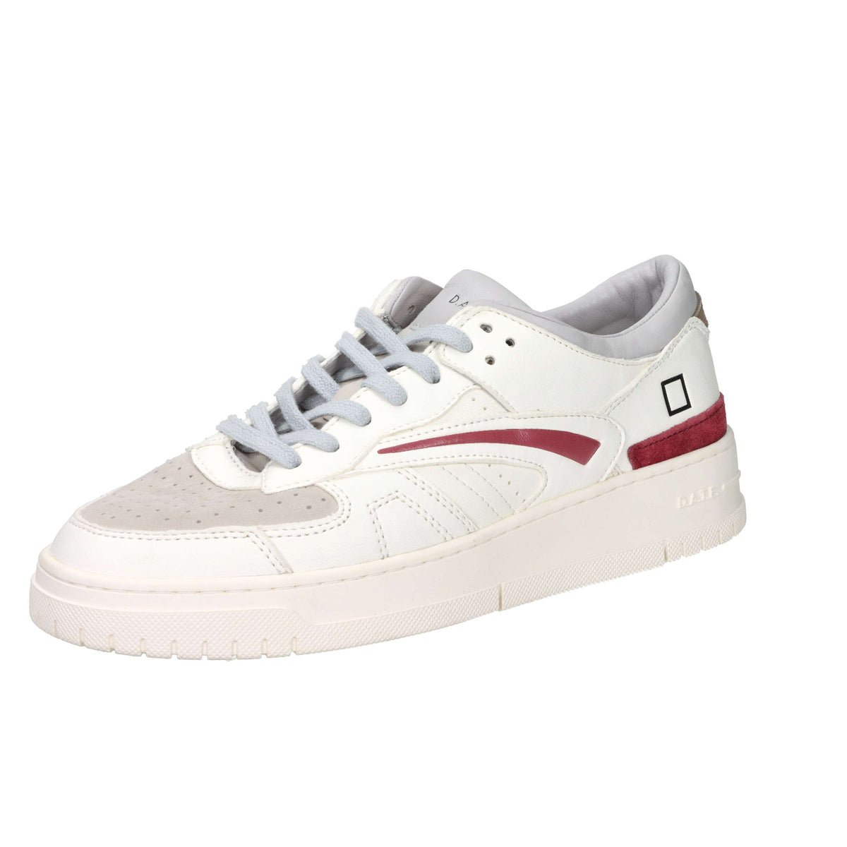 D.A.T.E. Men's Sneakers M441-TO-SF-WX White/Burgundy