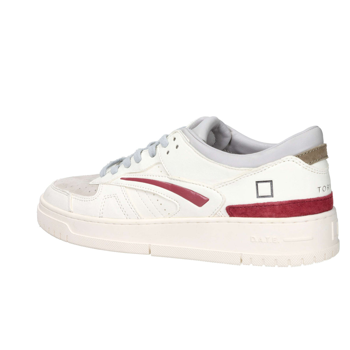 D.A.T.E. Men's Sneakers M441-TO-SF-WX White/Burgundy