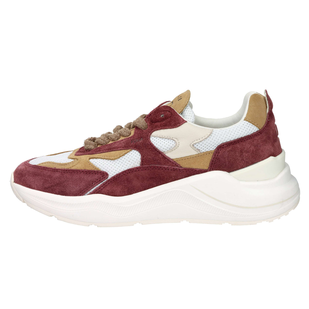 D.A.T.E. Men's Sneakers M441-FG-CO-IV White/Burgundy