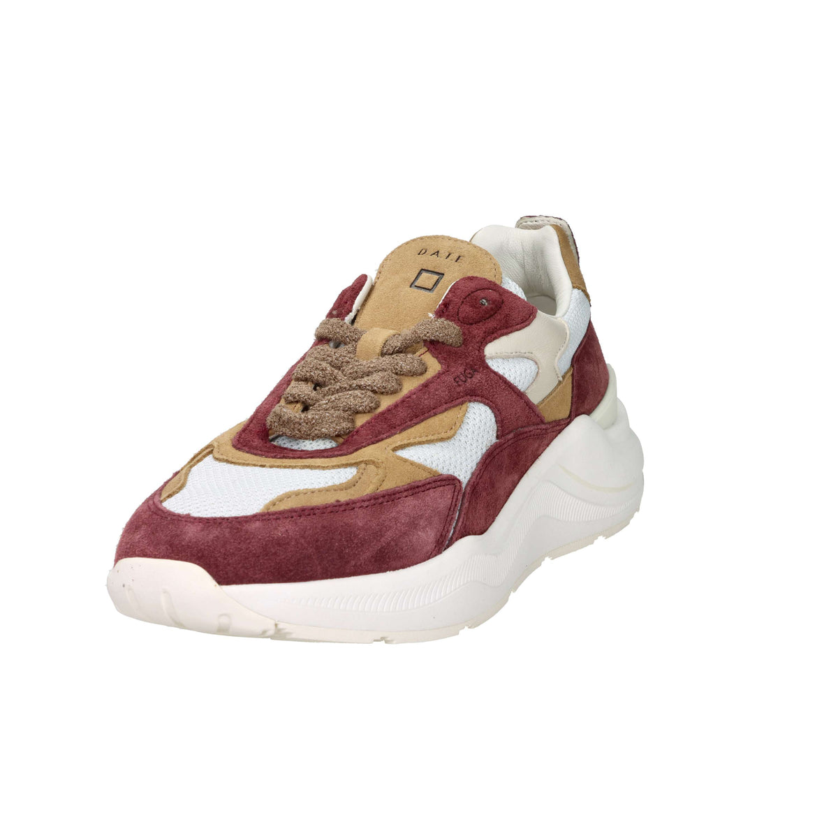D.A.T.E. Men's Sneakers M441-FG-CO-IV White/Burgundy