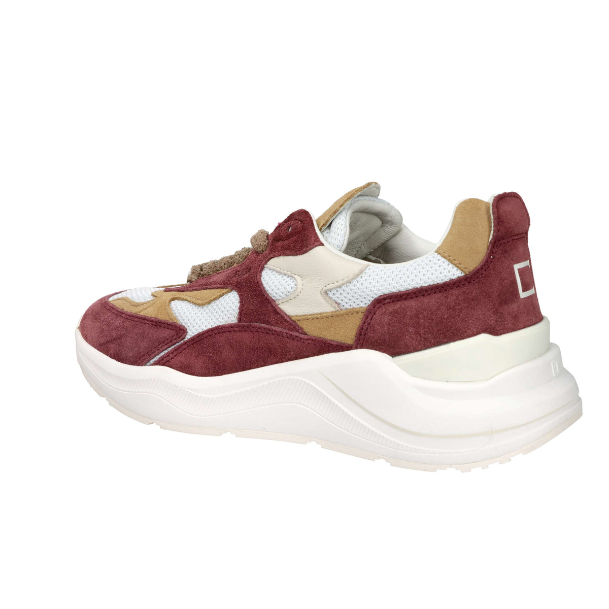 D.A.T.E. Men's Sneakers M441-FG-CO-IV White/Burgundy