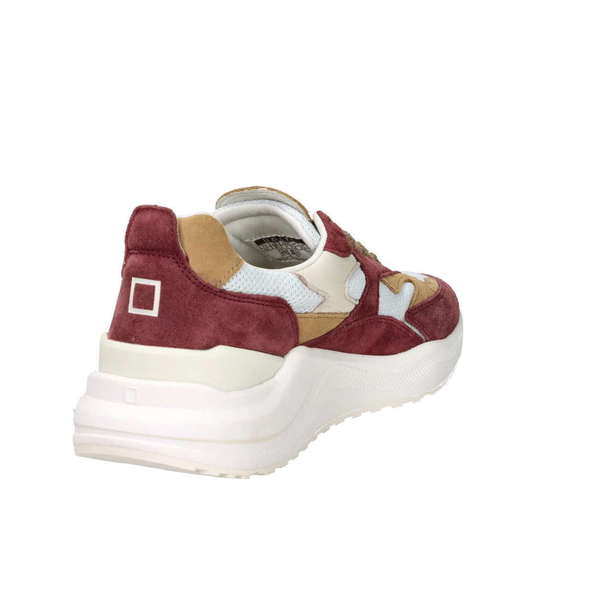 D.A.T.E. Men's Sneakers M441-FG-CO-IV White/Burgundy