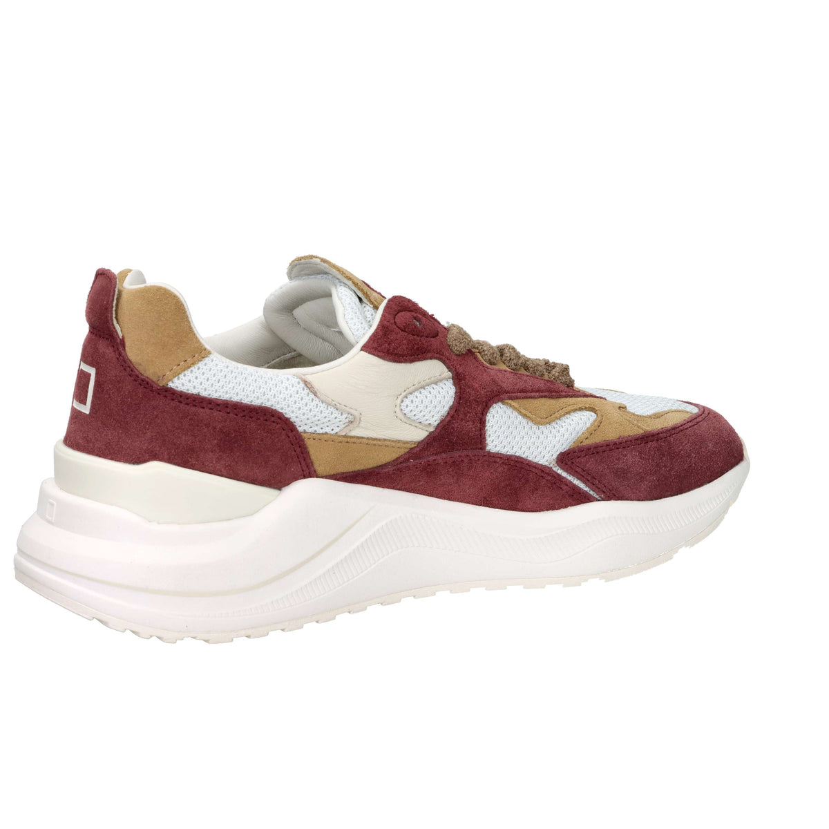 D.A.T.E. Men's Sneakers M441-FG-CO-IV White/Burgundy