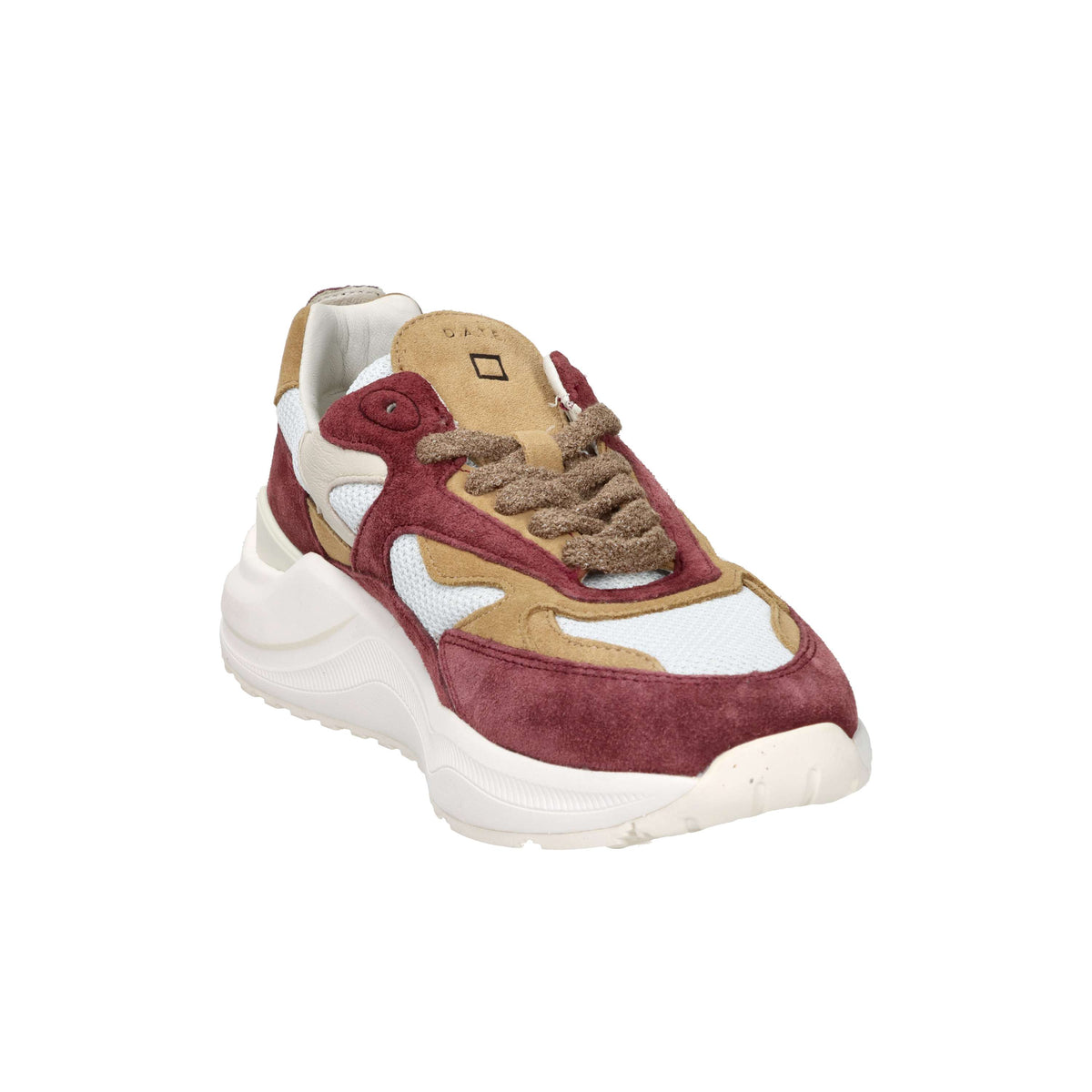 D.A.T.E. Men's Sneakers M441-FG-CO-IV White/Burgundy