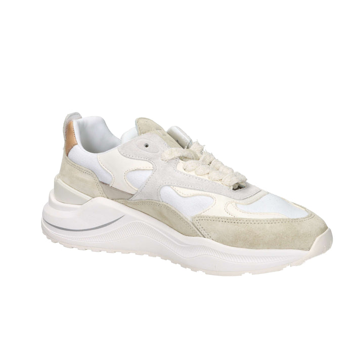 D.A.T.E. Uomo Sneakers M441-FG-CL-WH Bianco/Beige