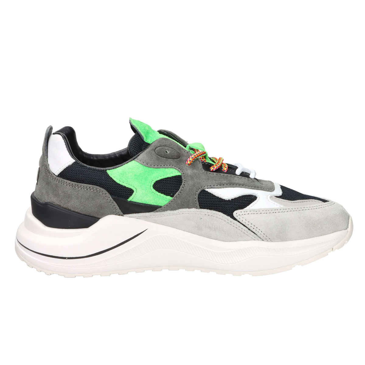 D.A.T.E. Homme Baskets M441-FG-FL-BK Blanc/Noir