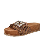 Keys Donna Ciabatta con zeppa K-12391 Bronzo