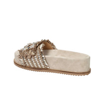 Keys Donna Ciabatta con zeppa K-12391 Platino
