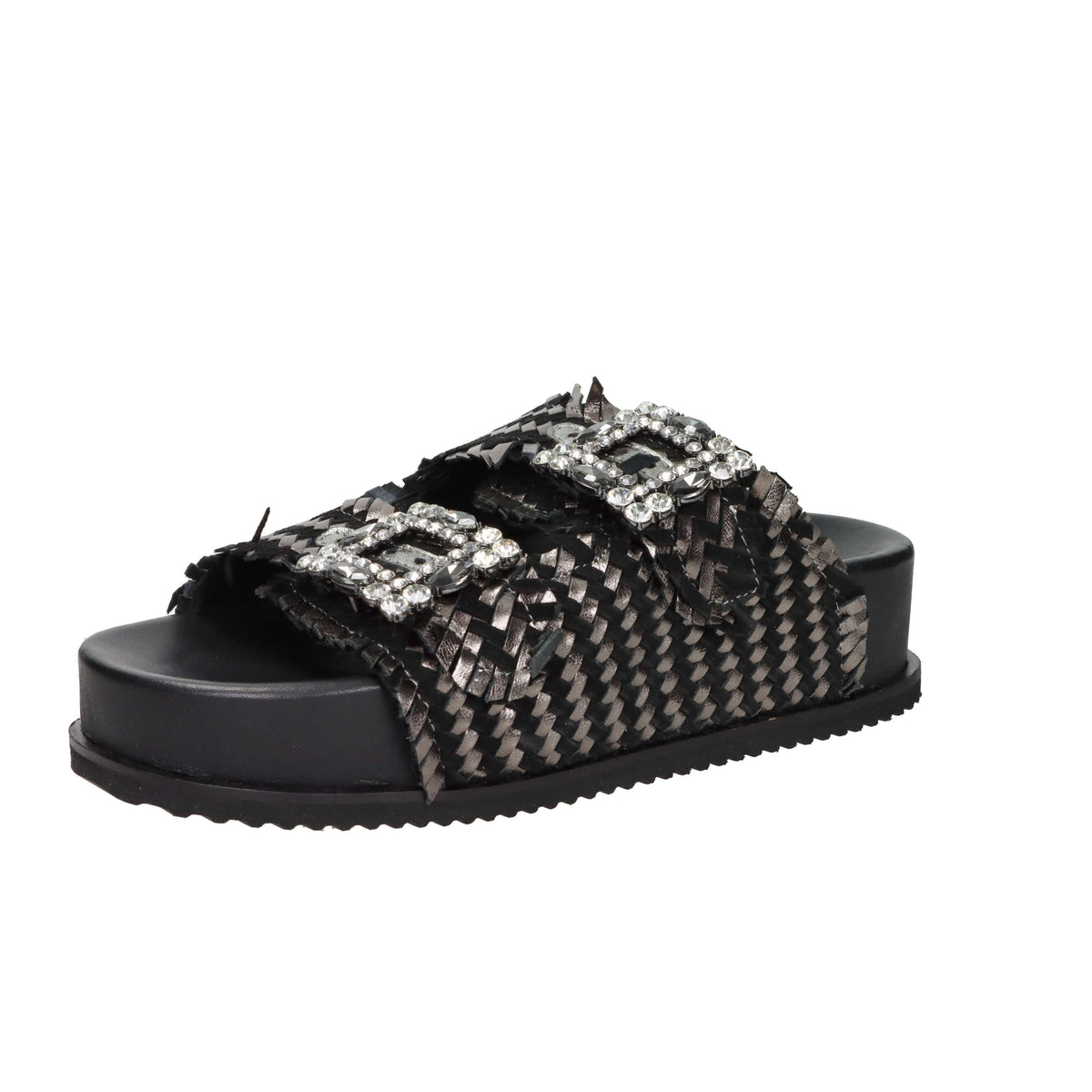 Keys Femme Mules compensées K-12390 Noir