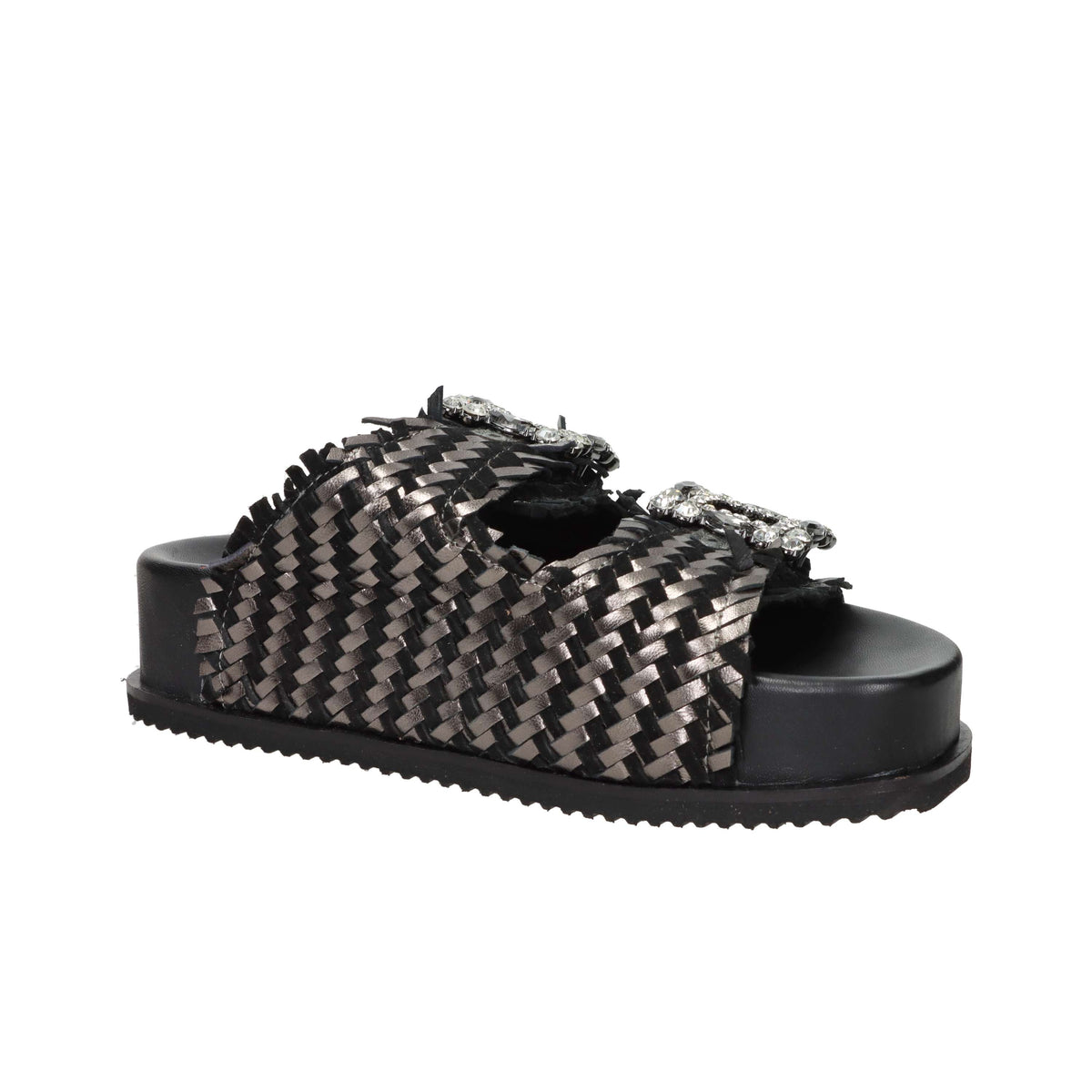Keys Femme Mules compensées K-12390 Noir