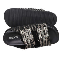 Keys Femme Mules compensées K-12390 Noir