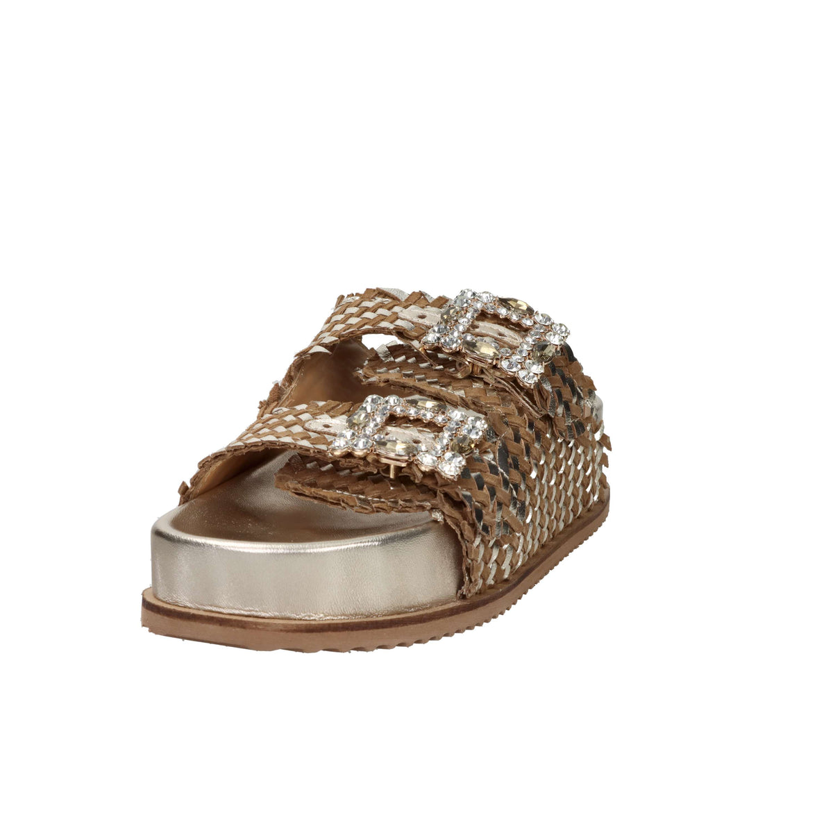 Keys Femme Mules compensées K-12390 Platine