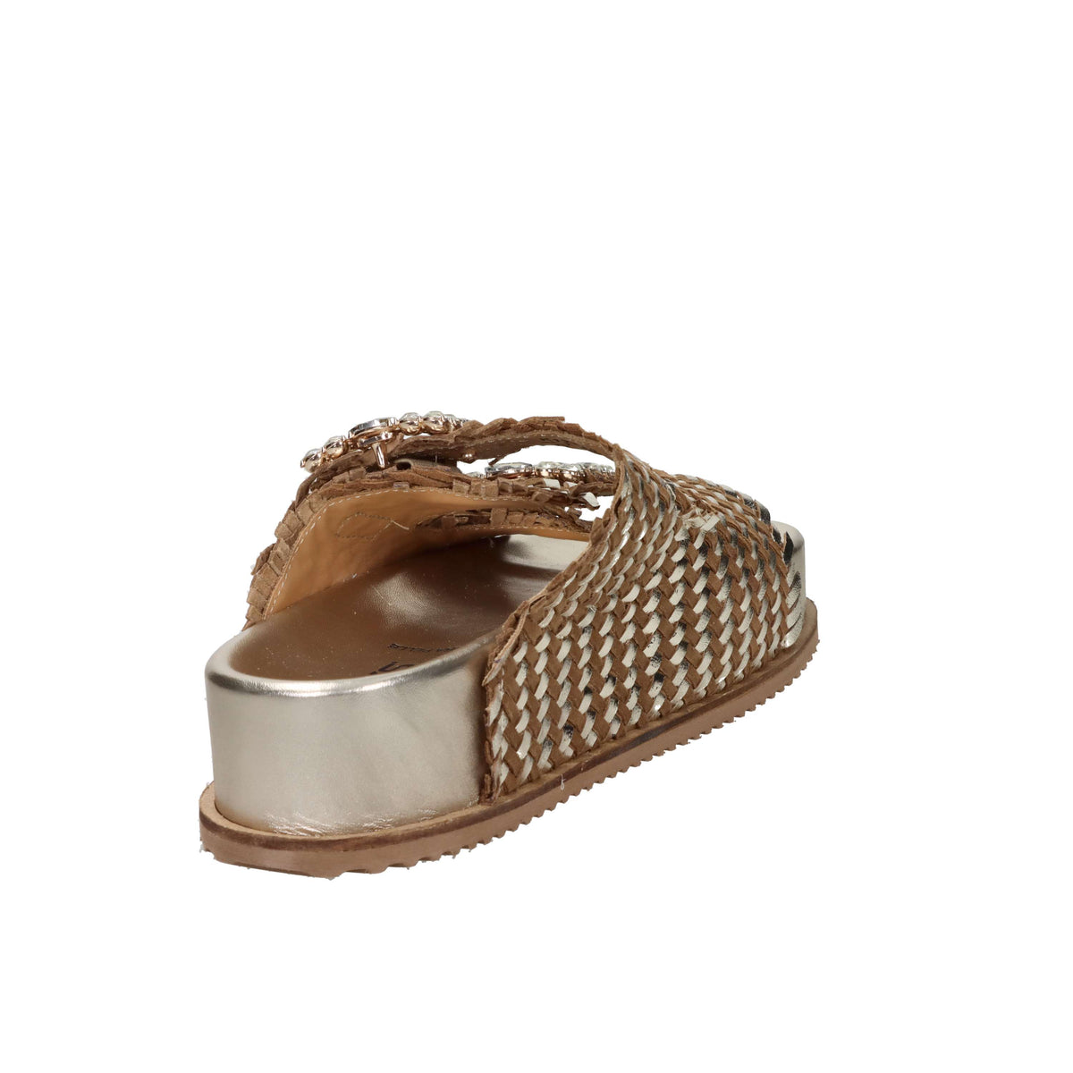 Keys Femme Mules compensées K-12390 Platine