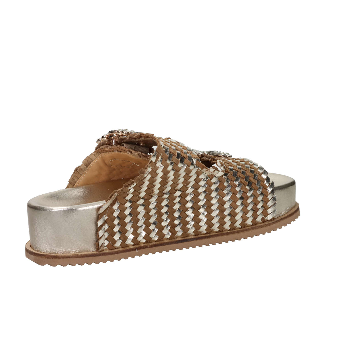 Keys Femme Mules compensées K-12390 Platine